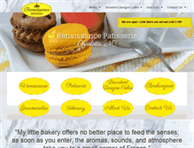 Tablet Screenshot of decadentdesignsbakery.com